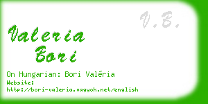 valeria bori business card