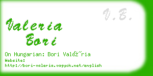 valeria bori business card